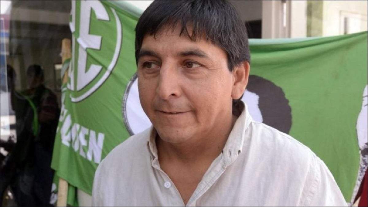 Carlos Quintriqueo, secretario general de ATE Neuquén. Fuente: (Enfoque Sindical)