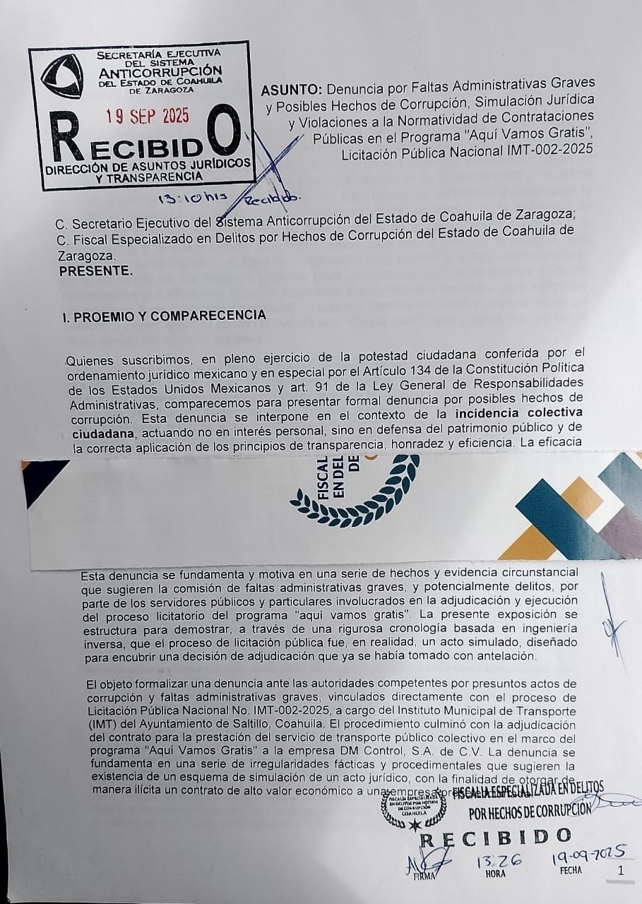 DENUNCIA TRANSPORTE DIGNO - sonora