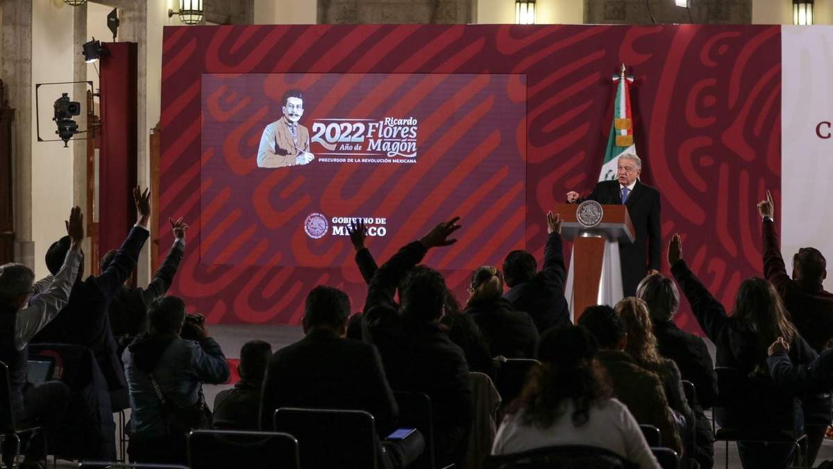 El  presidente en su conferencia de prensa