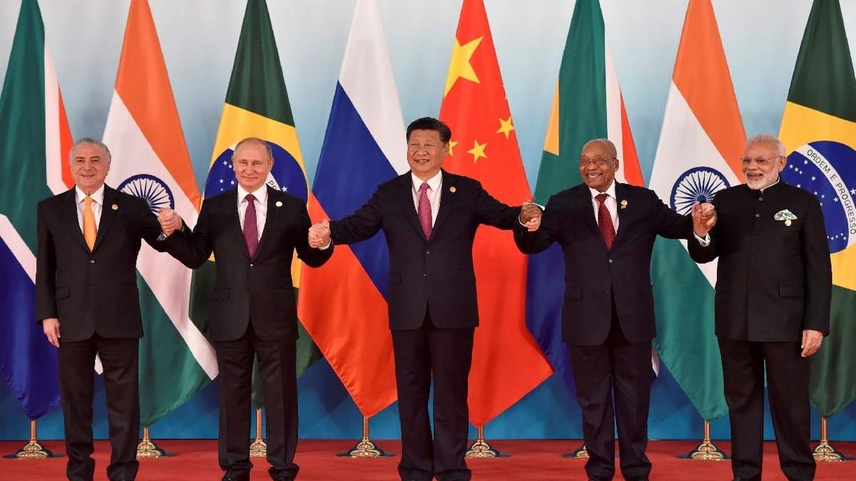La cumbre de los BRICS. Fuente: (Twitter)