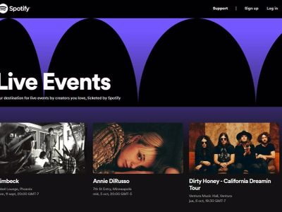 Spotify inicia las pruebas de boletos, para la venta directa de entradas de conciertos