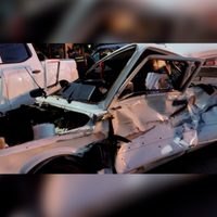 Cutral Co: un choque Múltiple dejó dos personas heridas y una pared derrumbada