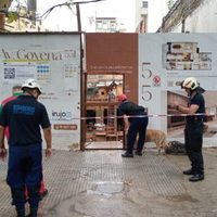 Dos personas perdieron la vida por el derrumbe de una obra en Caballito