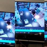 Un violento asalto a una vinoteca de Cipolletti quedó registrado por las cámaras