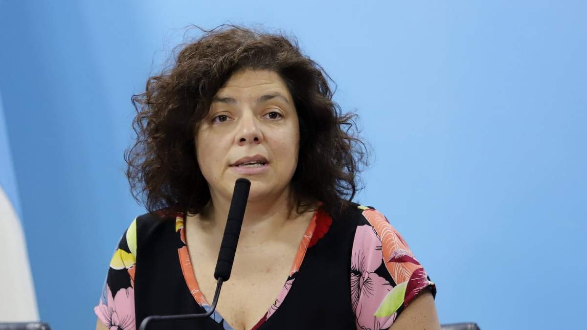 La ministra de Salud, Carla Vizzotti. Fuente: (Twitter)