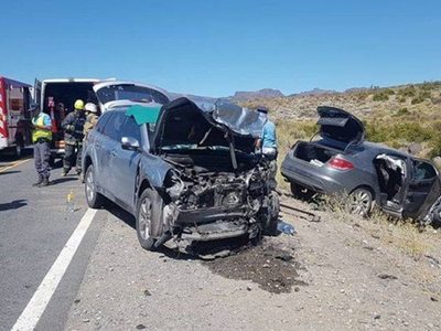 Un accidente entre dos autos en la ruta 237 deja como saldo a 5 personas heridas