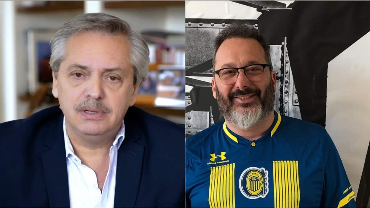 Alberto Fernández y Gerardo Rozín. Foto: (Twitter)