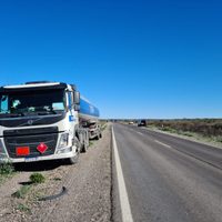 Debido a un incendio se cortó la ruta 22 a la altura de Choele Choel