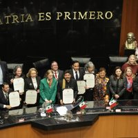 Ministros de la nueva Corte toman protesta en el Senado