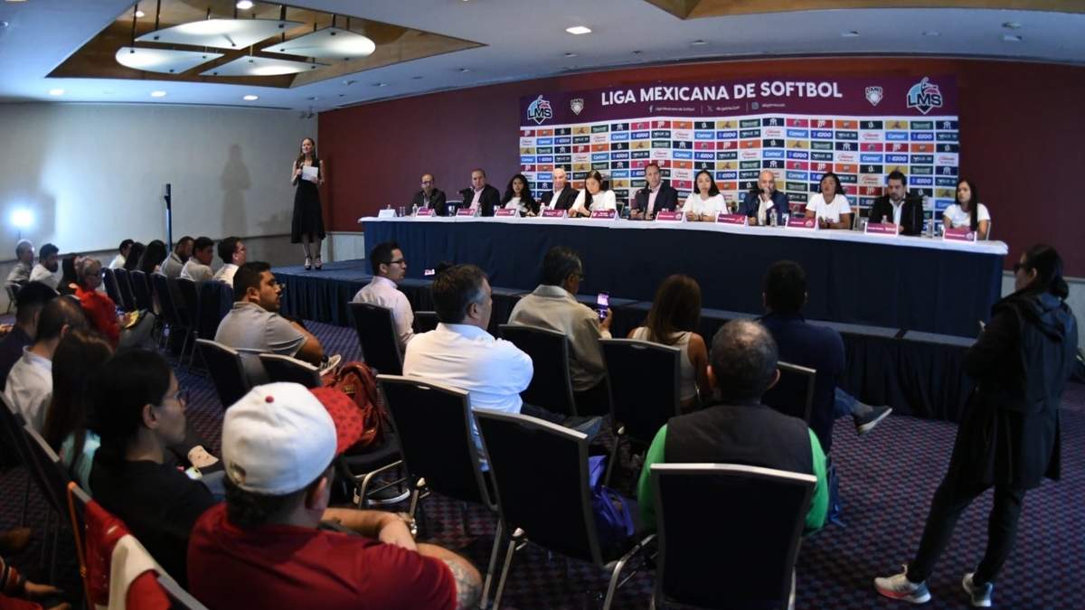 La presentación de la Liga Mexicana de Softbol