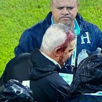 Descalabran al "Vasco" Aguirre al finalizar el partido México-Honduras (Videos)