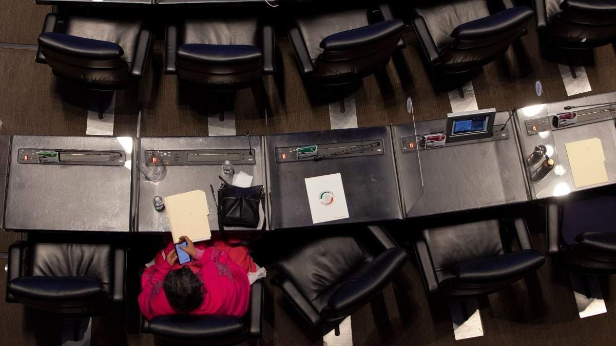 Sesión en el Senado de la República