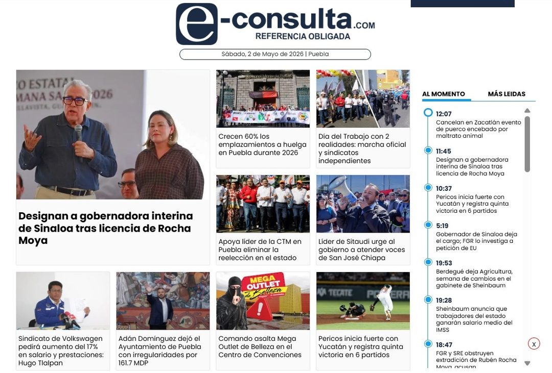 Página web de e-consulta