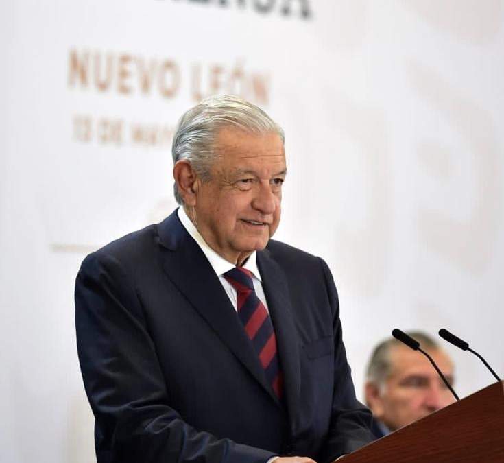 El presidente Andrés Manuel López Obrador en Nuevo León