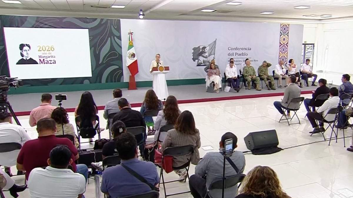 Conferencia de la presidenta Claudia Sheinbaum desde Cancún