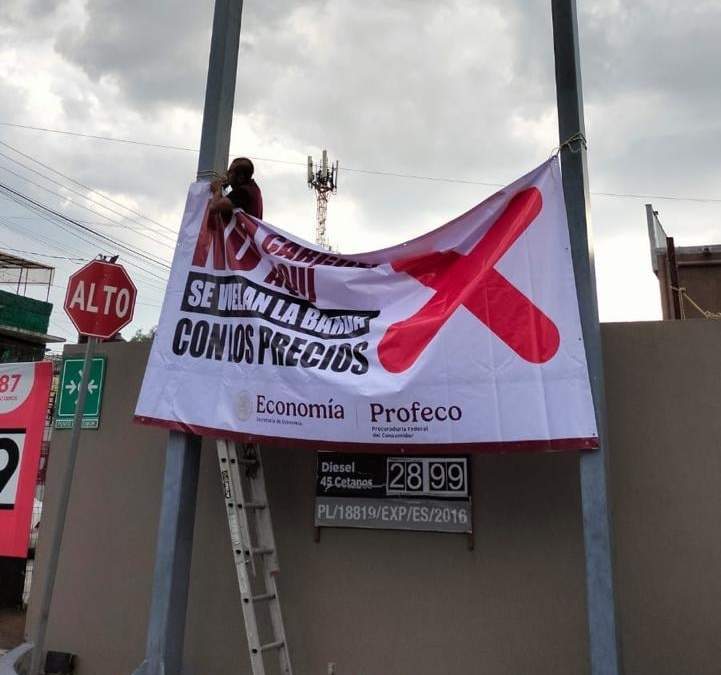 En 18 gasolineras se colocaron mantas