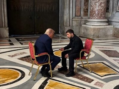 Trump y Zelenski se reunen en Roma antes del funeral del papa Francisco