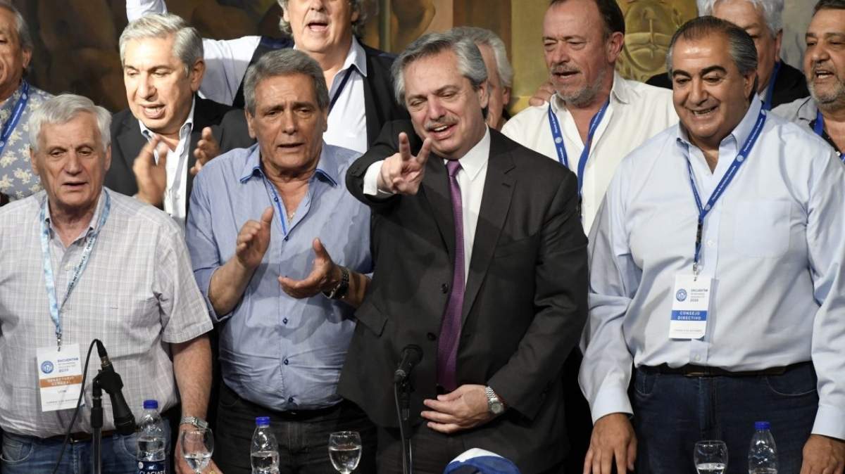 Alberto Fernández con integrantes de la CGT. Fuente: (Twitter)