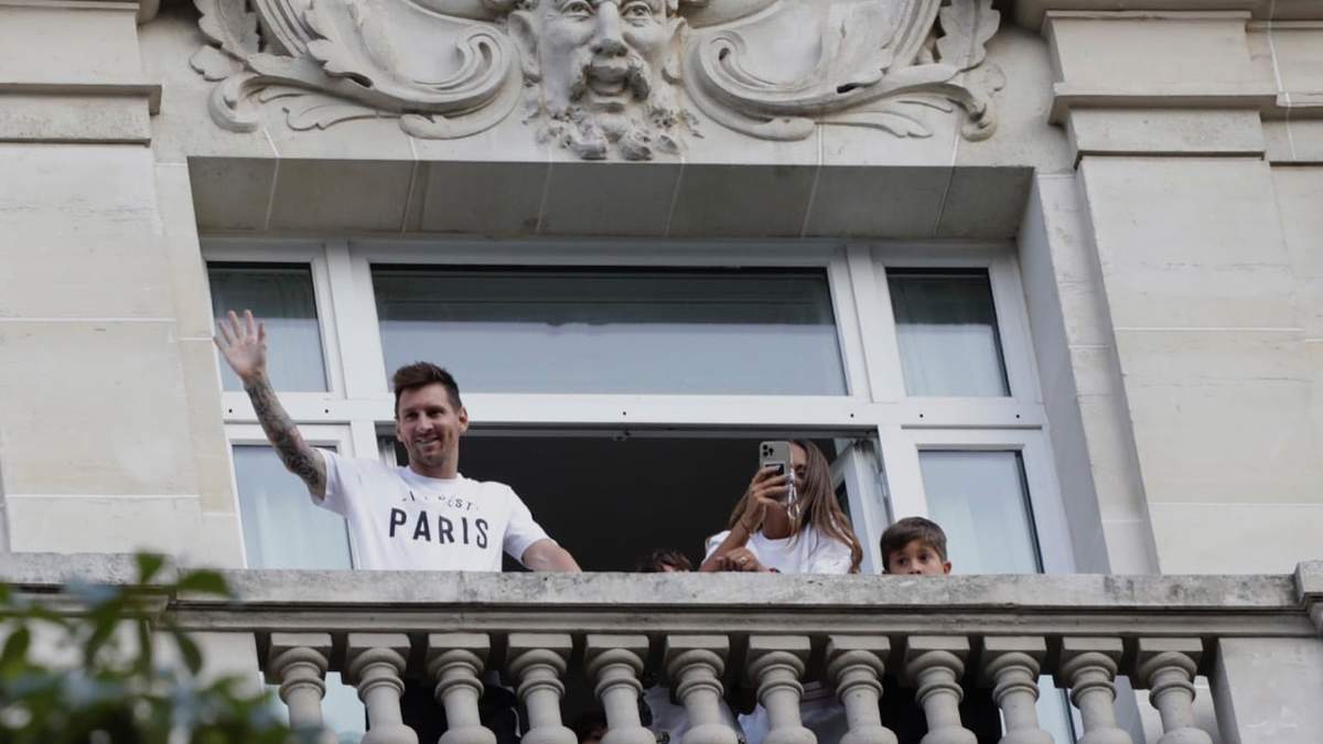 Llegada de Messi a París