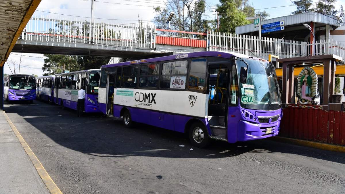 Autobuses de pasajeros en la CDMX