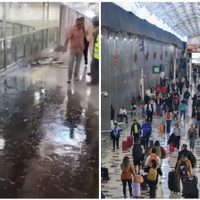 AICM: fuga de aguas negras inunda pasillo de la Terminal 1