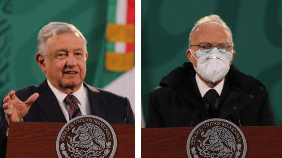 El presidente López Obrador y el fiscal Gertz Manero
