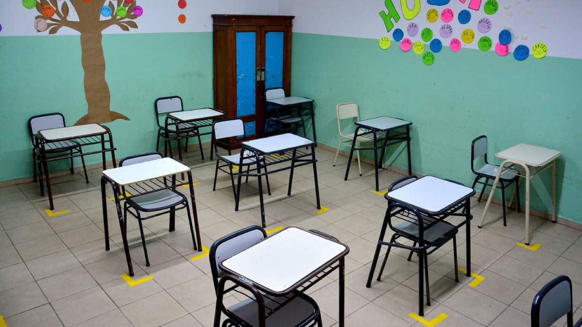 Se frena la presencialidad en las escuelas de Aluminé por problemas edilicios. Fuente: (Twitter)