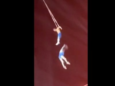 Muere trapecista china tras caer desde 9 metros de altura