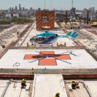 El Garrahan reactivó su helipuerto propio tras cuatro años de inhabilitación