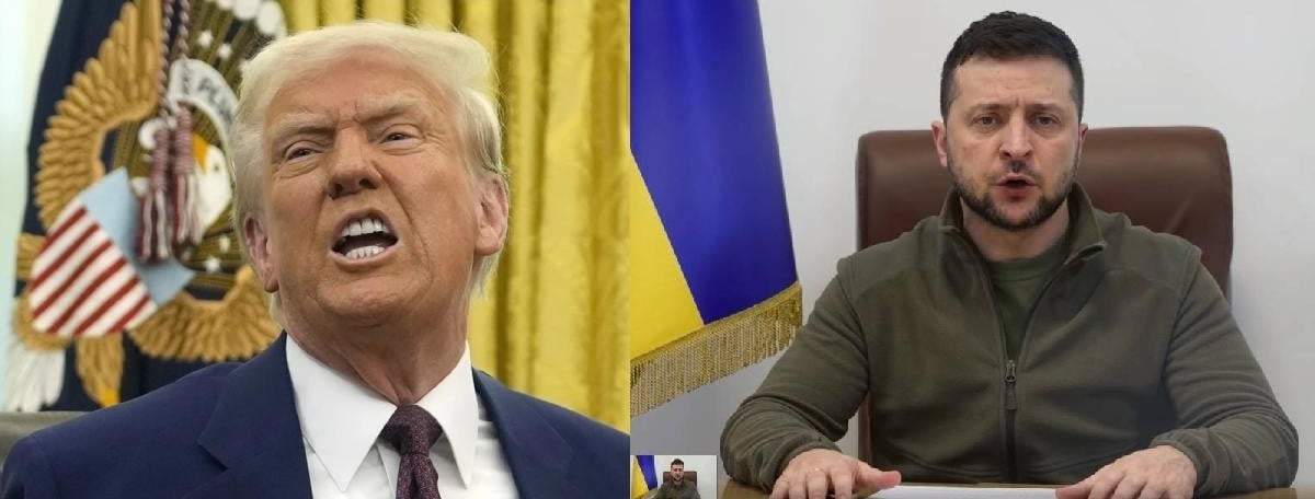 Donald Trump y Volodimir Zelenski