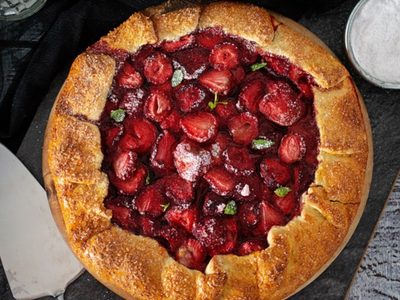 Tarta rústica de frutillas: aprovechá la temporada y disfrutá esta delicia a la hora del mate