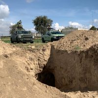 Hallan huachitúnel de unos 180 metros de largo en San Martín Texmelucan