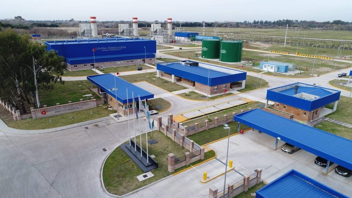 La central térmica de Ezeiza. Fuente: (Twitter)