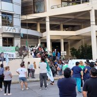 Por la postergación de las elecciones en el ISSN, la ATE organizó una marcha