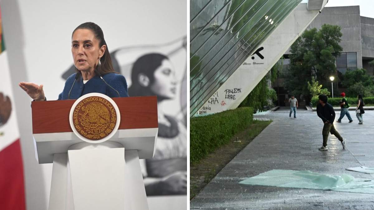 La presidenta Sheinbaum criticó protesta violenta en EU