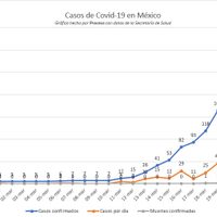 Suben a 316 los casos de Covid-19 en México; 263 en una semana