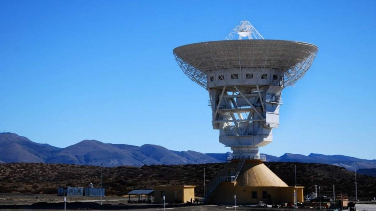 Estación Espacial China en Bajada del Agrio. Fuente: (Twitter)