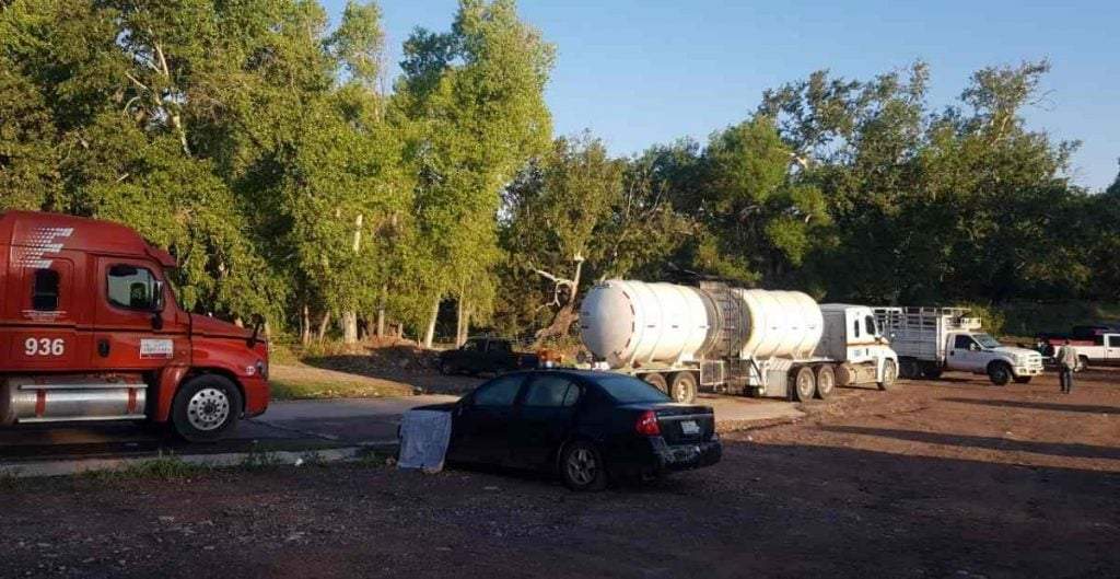 Bloqueo por la defensa del agua continua en Bacoachi pese a la intervención de las autoridades