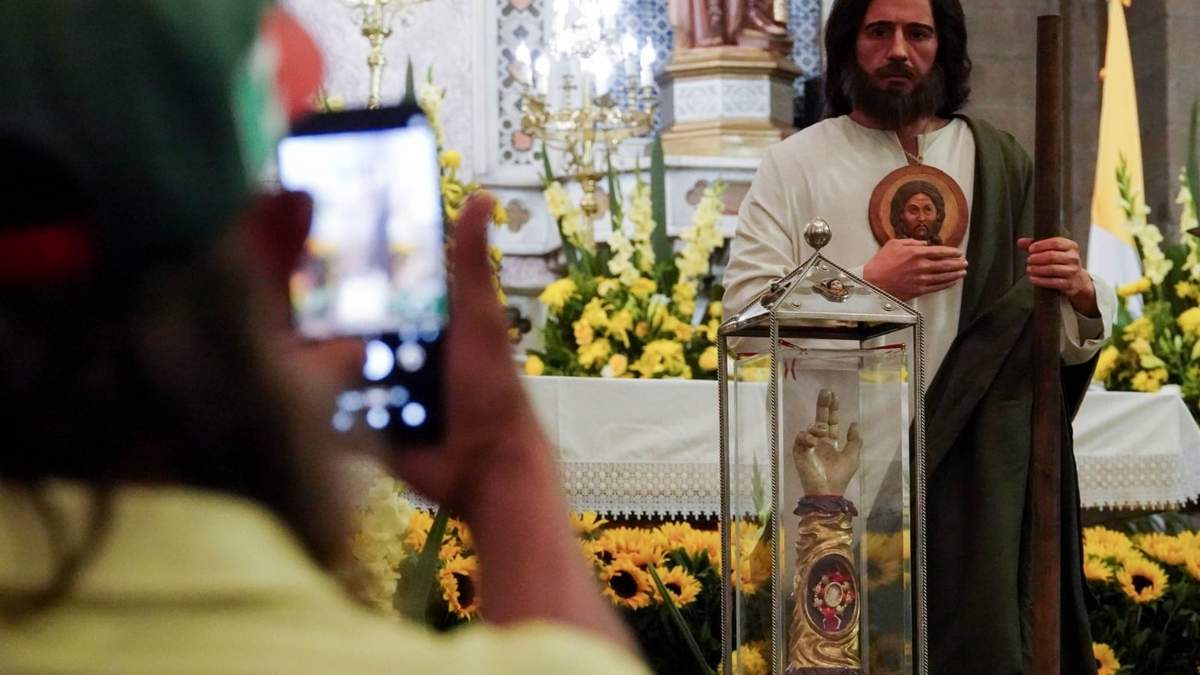La reliquia de San Judas Tadeo en la CDMX
