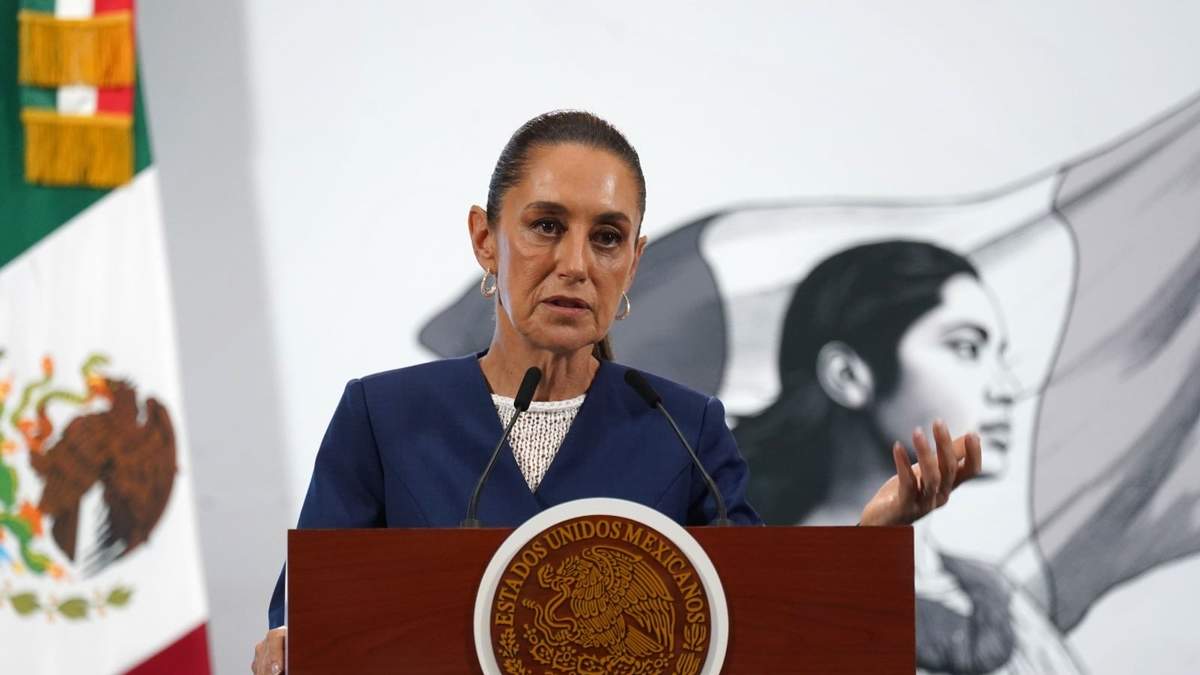 La mandataria en la conferencia del jueves