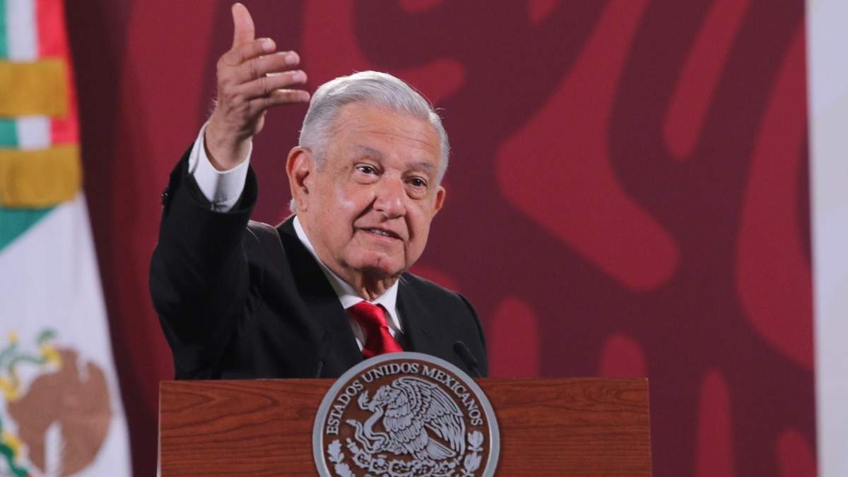 El mandatario durante la conferencia matutina de este jueves