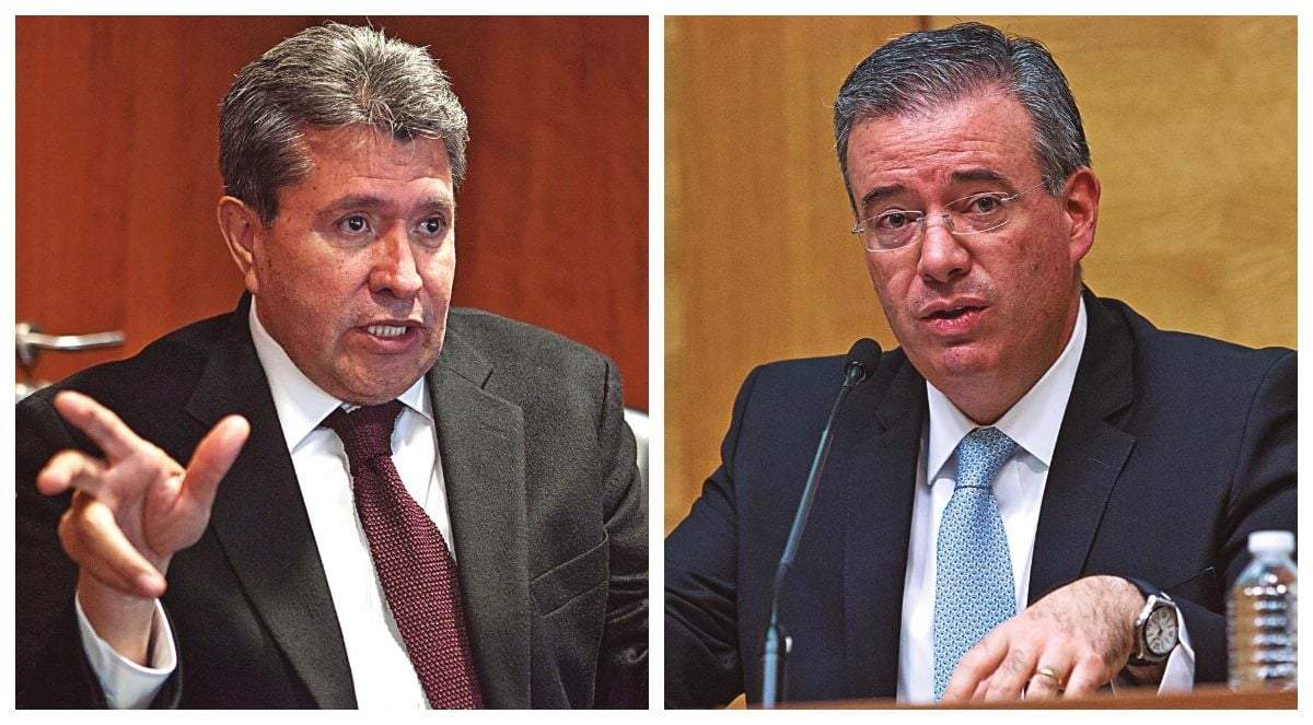 El senador Ricardo Monreal y el gobernador del Banxico, Alejandro Díaz de León