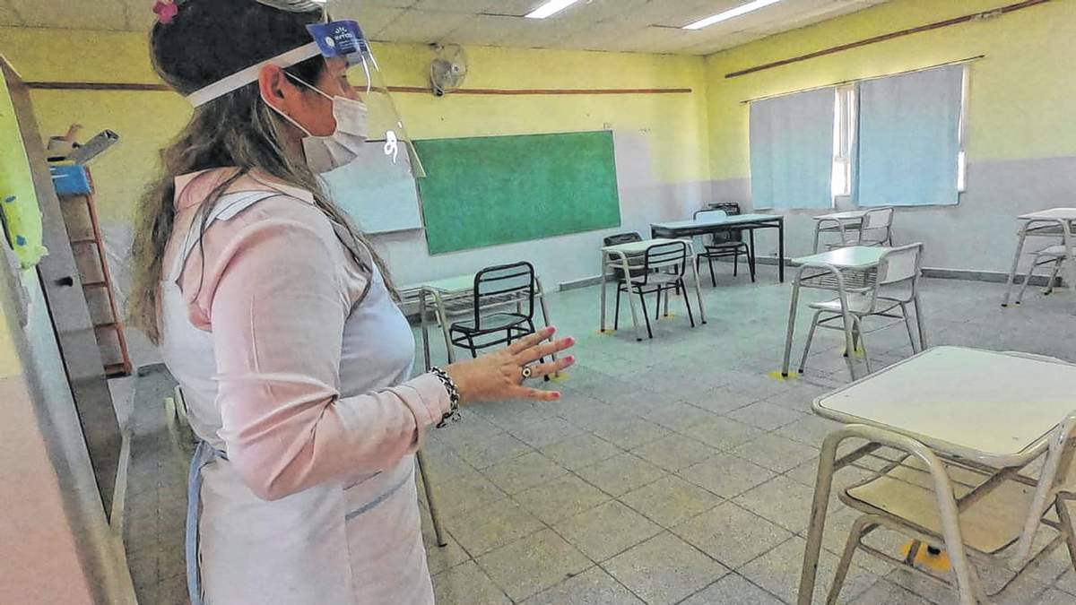 Clases en Río Negro. Fuente: (Twitter)