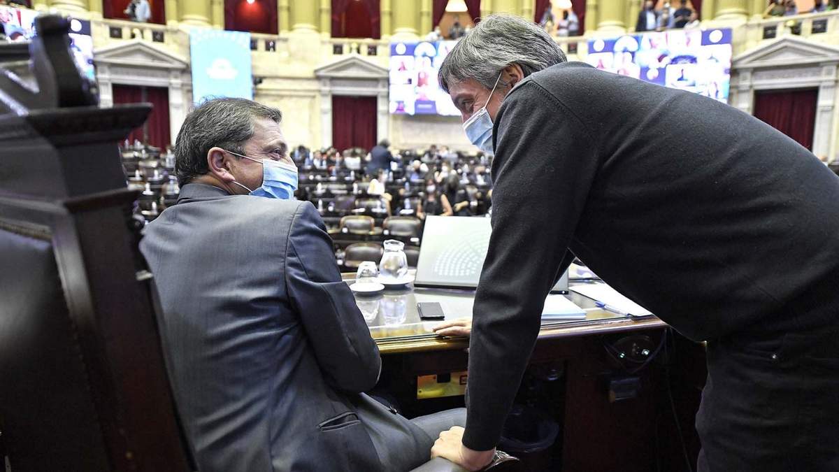 Sergio Massa y Máximo Kirchner. Fuente: (Twitter)