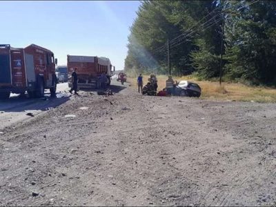 Una mujer muerta y un herido grave tras un violento choque frontal en San Patricio del Chañar