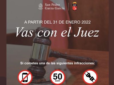 Conductores infractores serán enviados ante el juez, en San Pedro NL