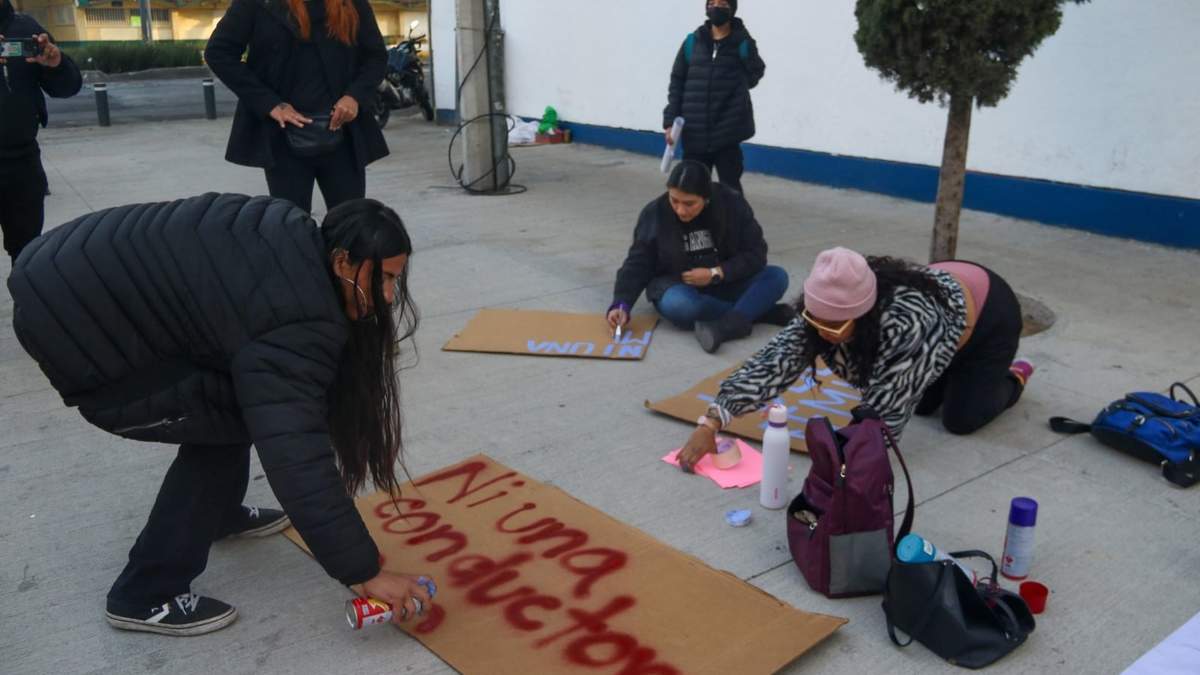 Protesta frente a las instalaciones de la Fiscalía