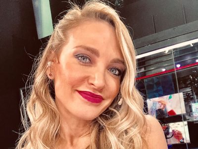 El tierno momento de Gabriela Mandato en medio de una entrevista con Ángel De Brito