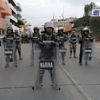 Despliegue militar, migratorio y de policías locales para anunciar restricciones en frontera sur