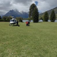 Terminó con éxito el rescate de dos andinistas extraviados en el volcán Lanín